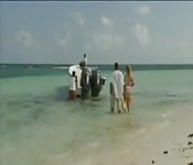 Randy tourist fucks two lucky local guys