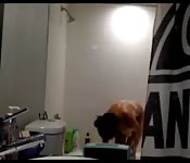 Busty arab plays on cam