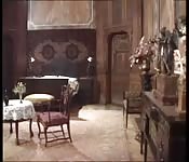 Tasting a delicious brunette pussy