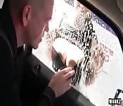 Even in a car, she fucks like a pro