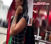 Picked up at the metro station to make a porno