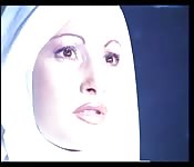 Naughty nun gets some cock