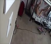 Naughty sister sucking on her brother's cock