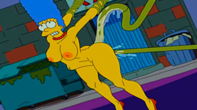 Marge baisée par les tentacules de Kang